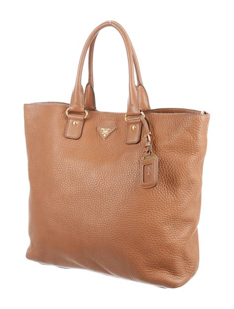 prada daino medium leather tote bag|prada vitello daino on sale.